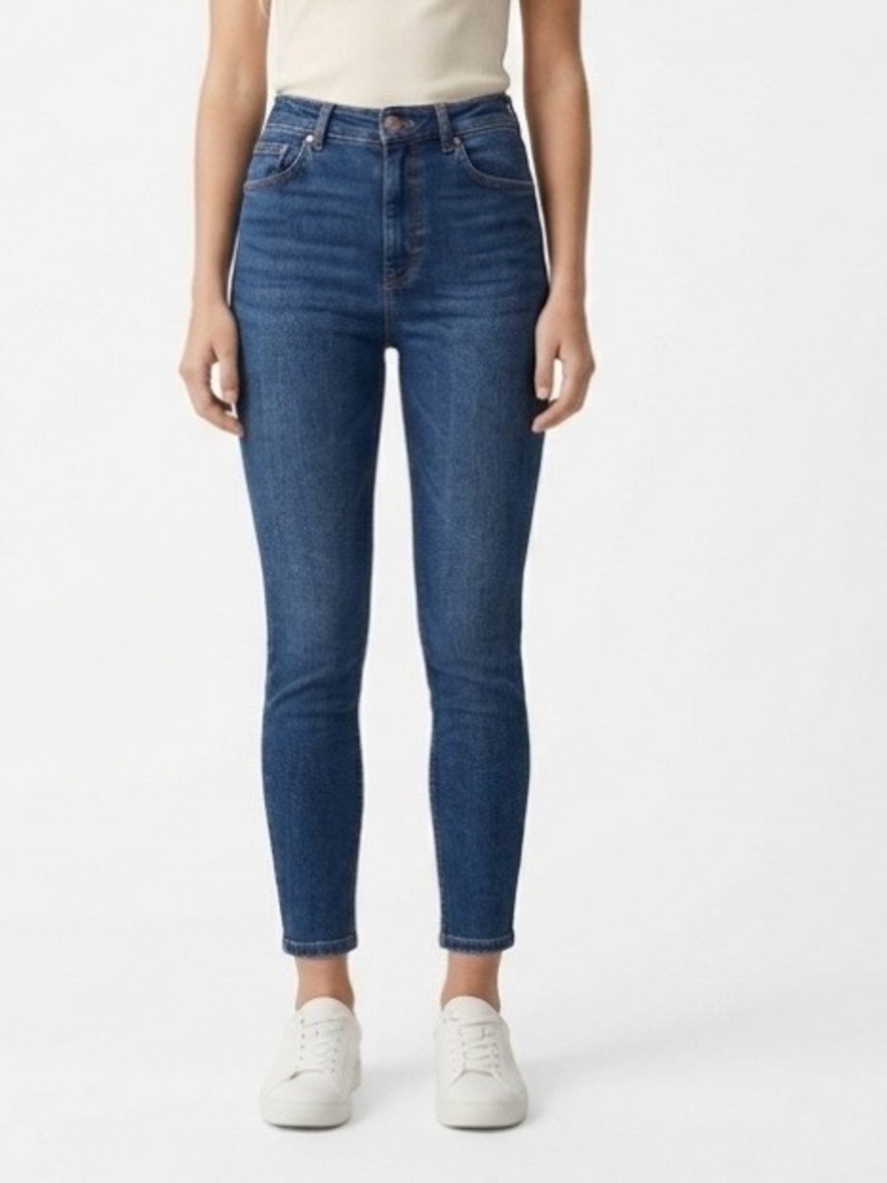 Zara Skinny Jeans Women’s Size 10 Blue High Rise Tapered Denim